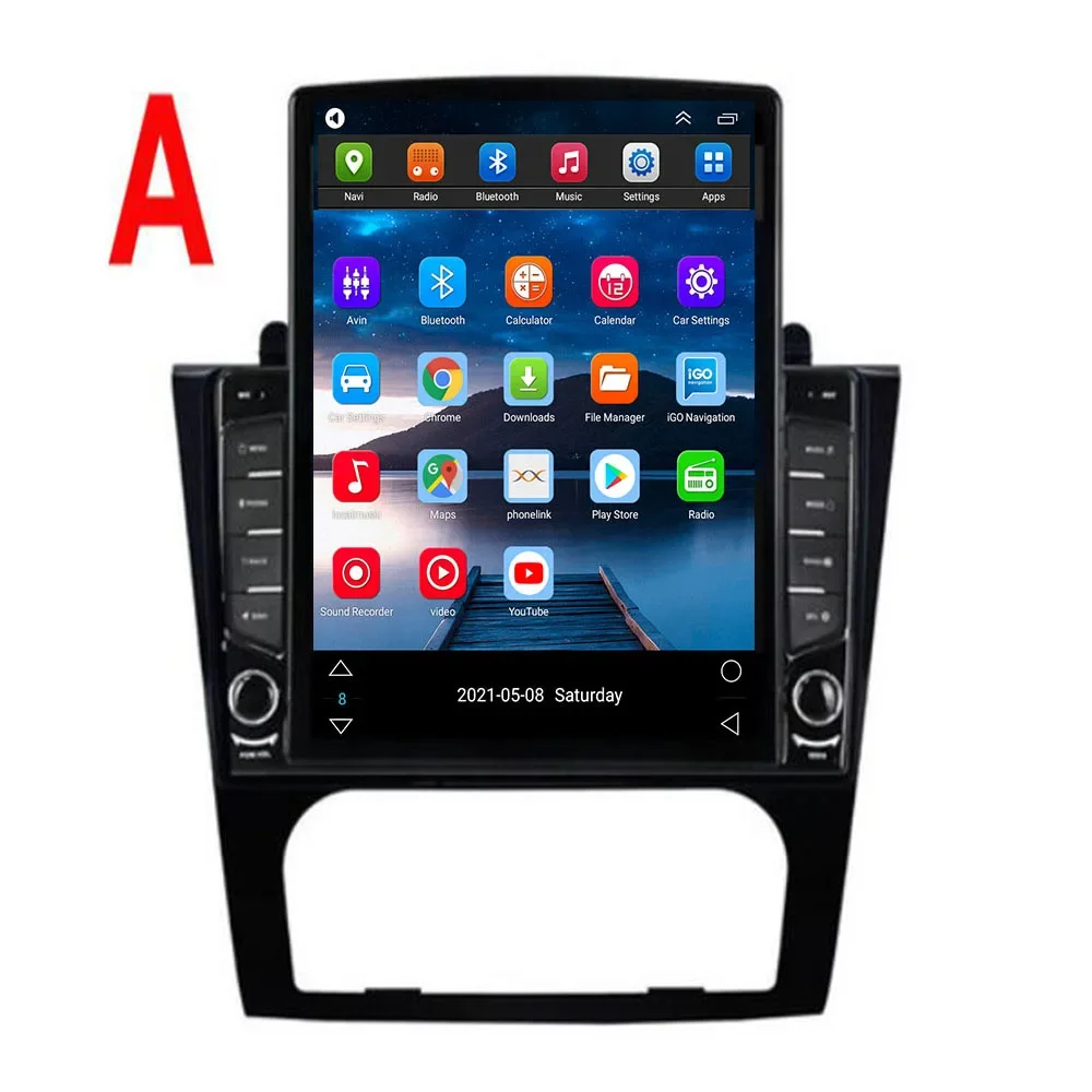 For Tesla Style 2 Din Android 14 Car Radio For Nissan Teana Altima 2008-10 Multimedia Video Player GPS Stereo Carplay RDS Camera