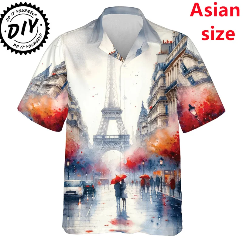 Custom Couple Photo Graphic Short Sleeve Shirts 2025 Valentine Day Gifts Clothes Personalized Your Face  Beach Shirt Cp Blouses