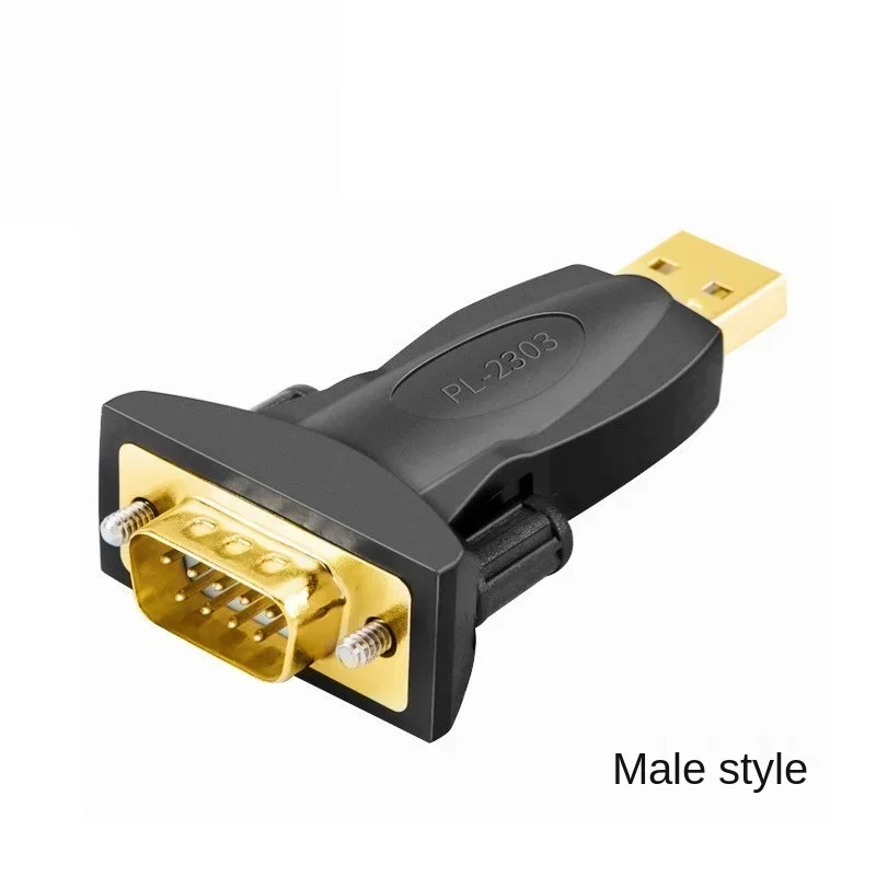 USB To DB9 Serial Adapter Gold Plated Male To Male Female RS232 FTDI PL2303 Converter Plug Adapter for Laptop Computer