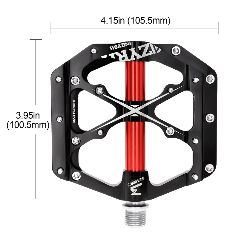 Bicycle Pedals 3 Bearings MTB Anti-slip Ultralight Aluminum Mountain Road Bike Platform Pedals Cycling Accessories