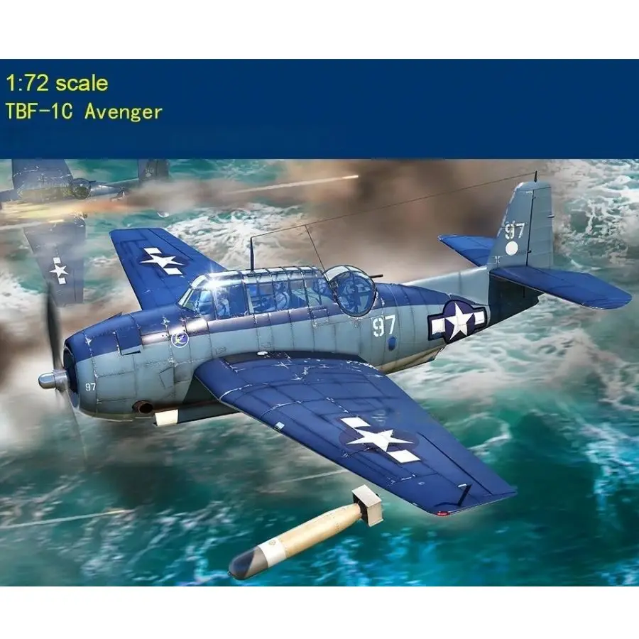 

Hobby Boss 87275 1/72 США TBF-1C Мститель Торпеда Модель самолета в сборе