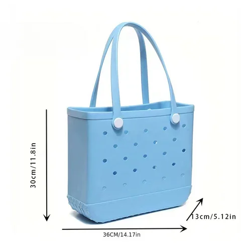 Imagen 2 del producto Dongdong-Bolso grande de almacenamiento para la playa, cesta de EVA impresa para exteriores, bolso portátil transpirable para mascotas, bolso de hombro de gran capacidad
