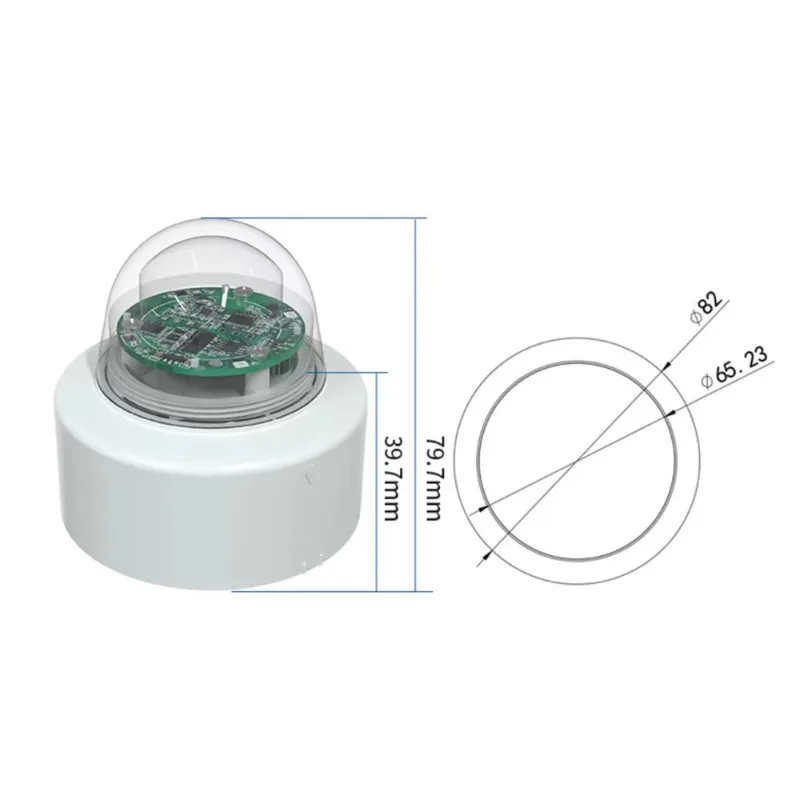 Taidacent Industrial RS485 Modbus Pulse Infrared Automatic Optical Rain Raining Rainfall Gauge Sensor for Agriculture Weather