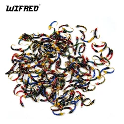 Wifreo 12PCS/20PCS Assorted Epoxy Nymph Flies Midge Hegene Trout White Fish Fishing Bait Artificial Lures Size #12 #14 #16