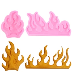 Fire Flame Silicone Mold Fondant Mousse Cake Decoration DIY Baking Chocolate Candy Resin Aromatherapy Plaster Clay Mould