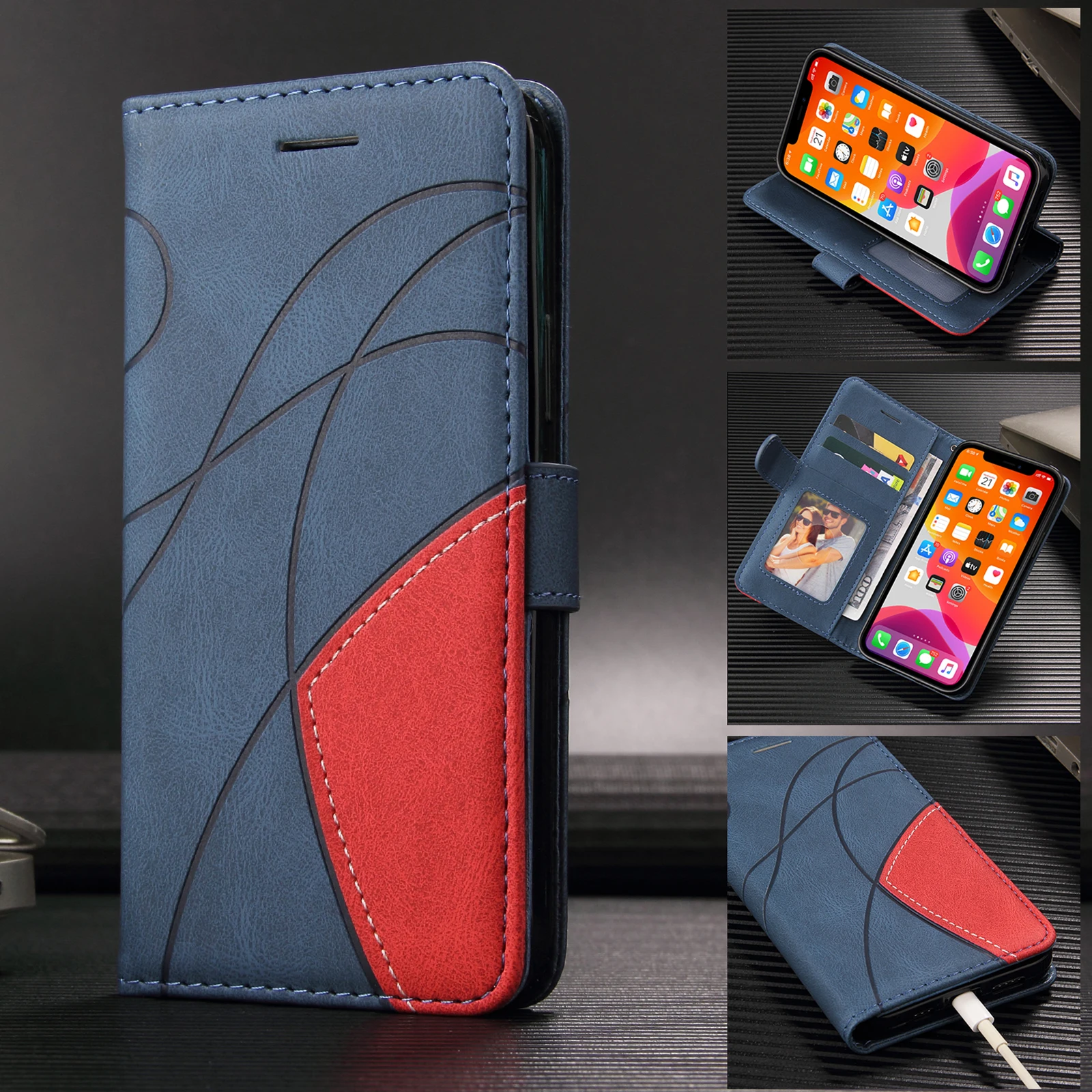 Capa Carteira para Samsung Galaxy Xcover7 5G A9 A8 A7 2018 A6 A5 2017 A3 2016 A07 5G A06 4G A05 A04E A03 Core A510 A310 A02S A01