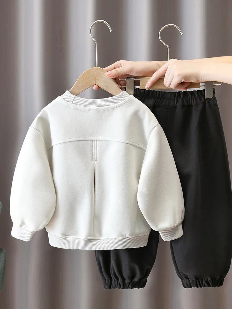 Children Outfit Kids Tracksuits Boys Girls Tracksuit Spring Autumn Boy's Clothing Cotton Sweatshirts+Pants 2pcs/Set 2-10 Year