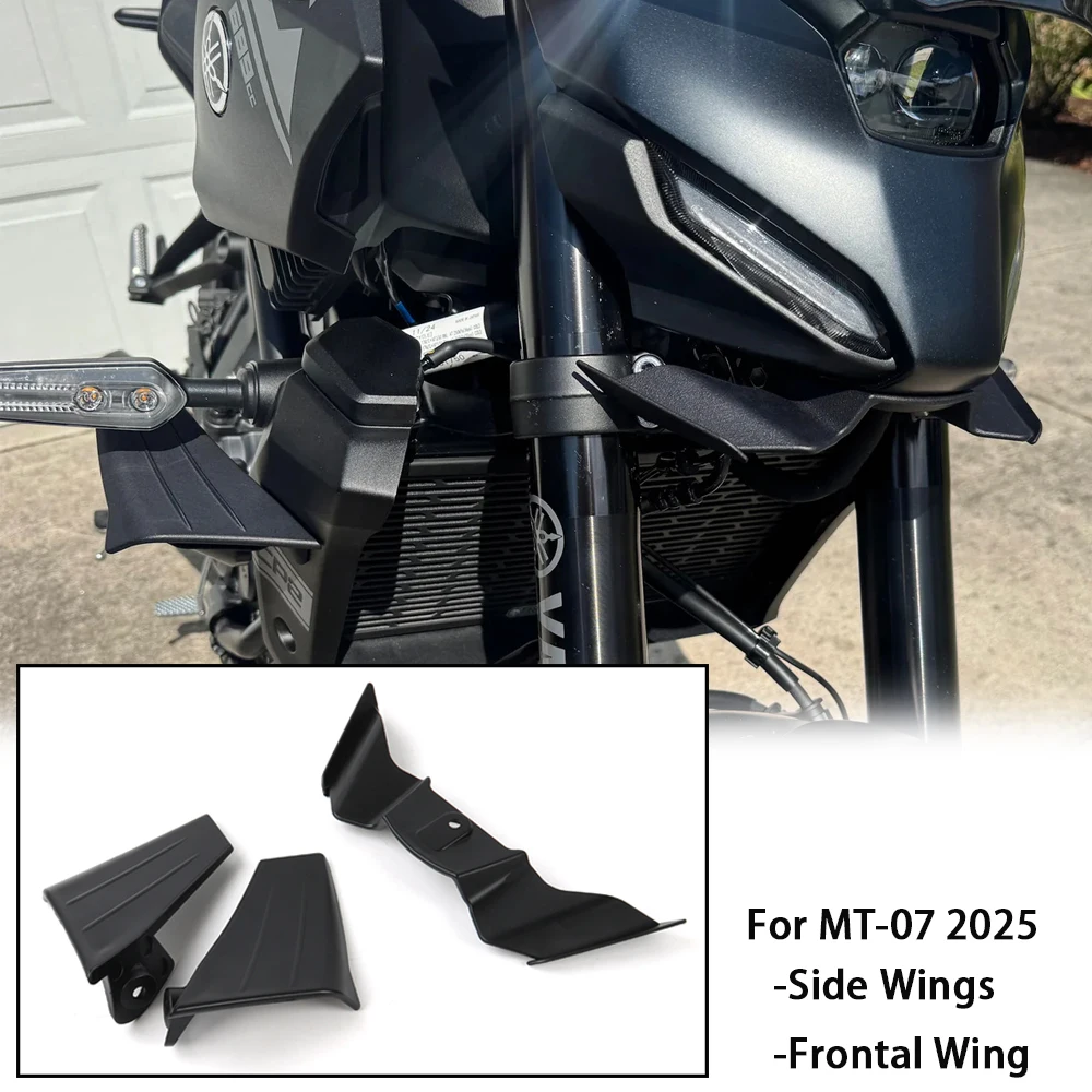

Для YAMAHA MT-07 2025 мотоциклетные крылышки DOWNFORCE NAKED передние спойлеры MT07 2025 боковые крылья спойлеры