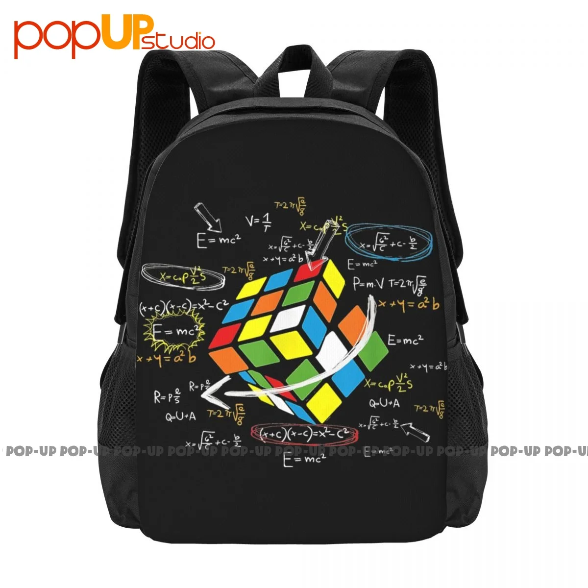 Math Rubik Rubix Rubics Player Cube Math Lovers Full Backpack Large Capacity Gym Gym Tote Bag