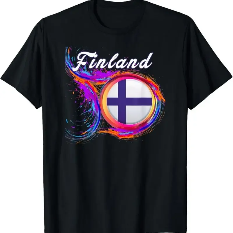 Finland Flag Holi Greeting Finnish Souvenir T Shirt