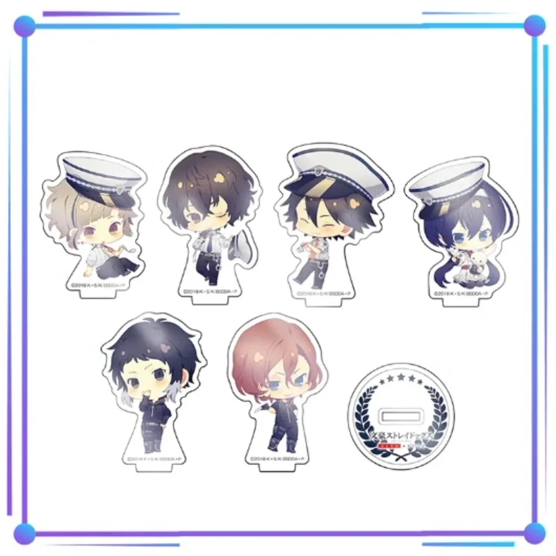 Game Izumi Kyouka Akutagawa Dazai Osamu Nakajima Nakahara Chuya Acrylic Stand Doll Anime Mini Figure Model Cosplay Toy for Gift