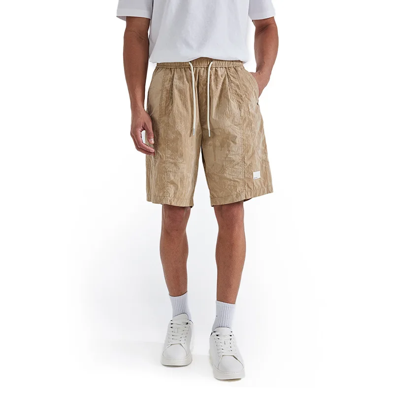 

Шорты-карго в клетку, весна-лето 2023, новый уличный стиль, повседневные модные шорты с 3D вырезом и карманами на шнурке, пятиточечные шорты ER1X