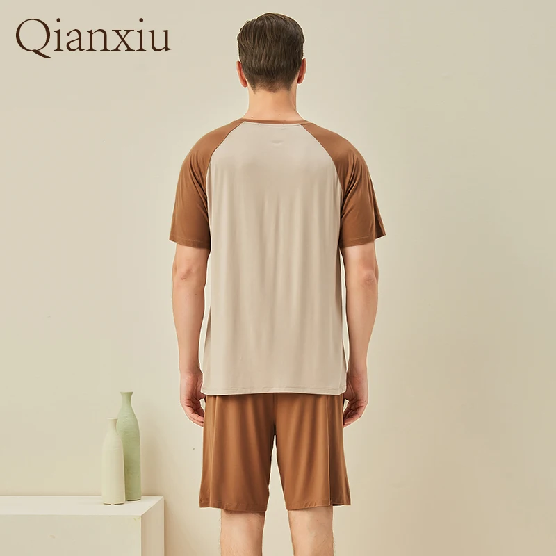 Pijamas a rayas para hombre, traje de Casa de punto de algodón a rayas, estilo Simple, Verano