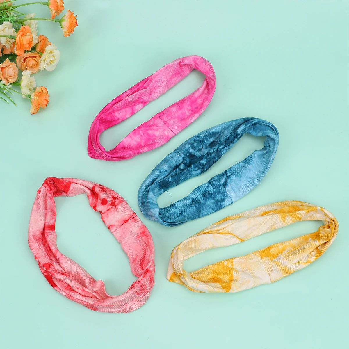 

6Pcs Yoga Hairband Sports Elastic Headbands Soft Lightweight Sweat Absorb Comfortable Running Fitness Accessory