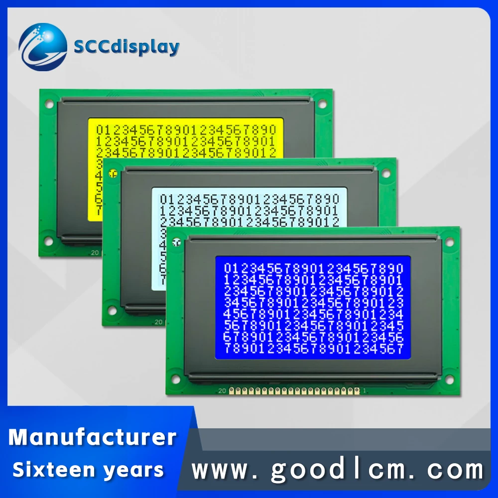 High-standard 12864 graphic dot matrix LCD display JXD12864-1 WT industrial instrument monochrome backlight display module