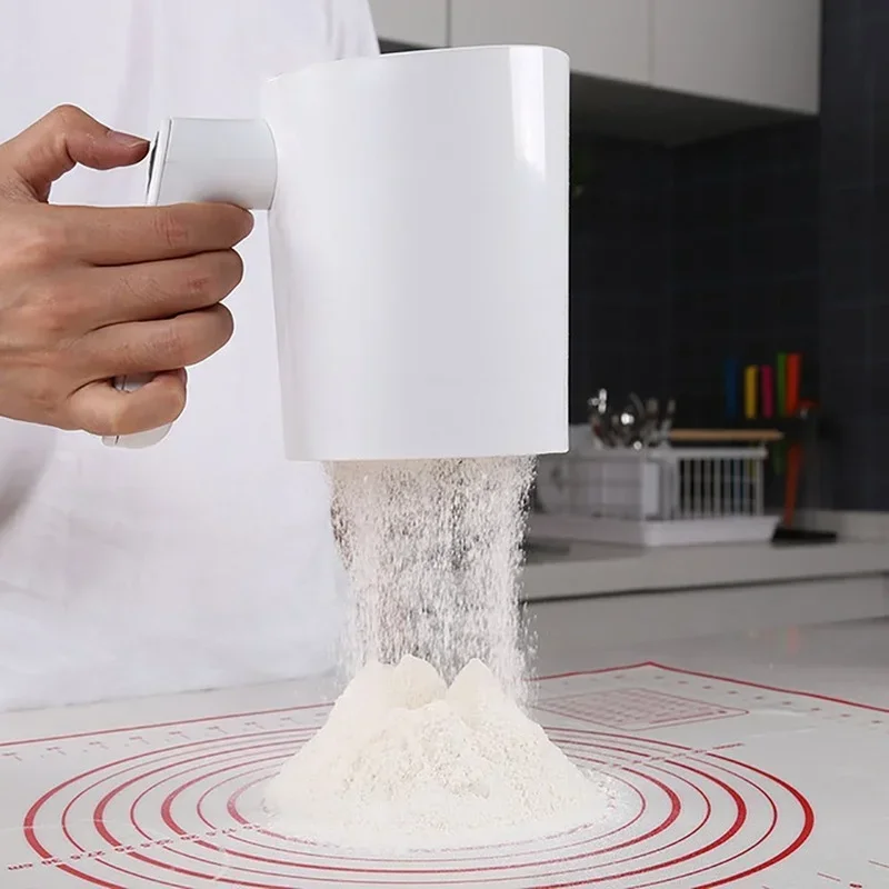 

Baking Tool, Kitchen Tools, Powder Filter, Sugar Sieve, Hand-held Electric Powder Sieve, Stainless Steel Inner Core Powder Sieve