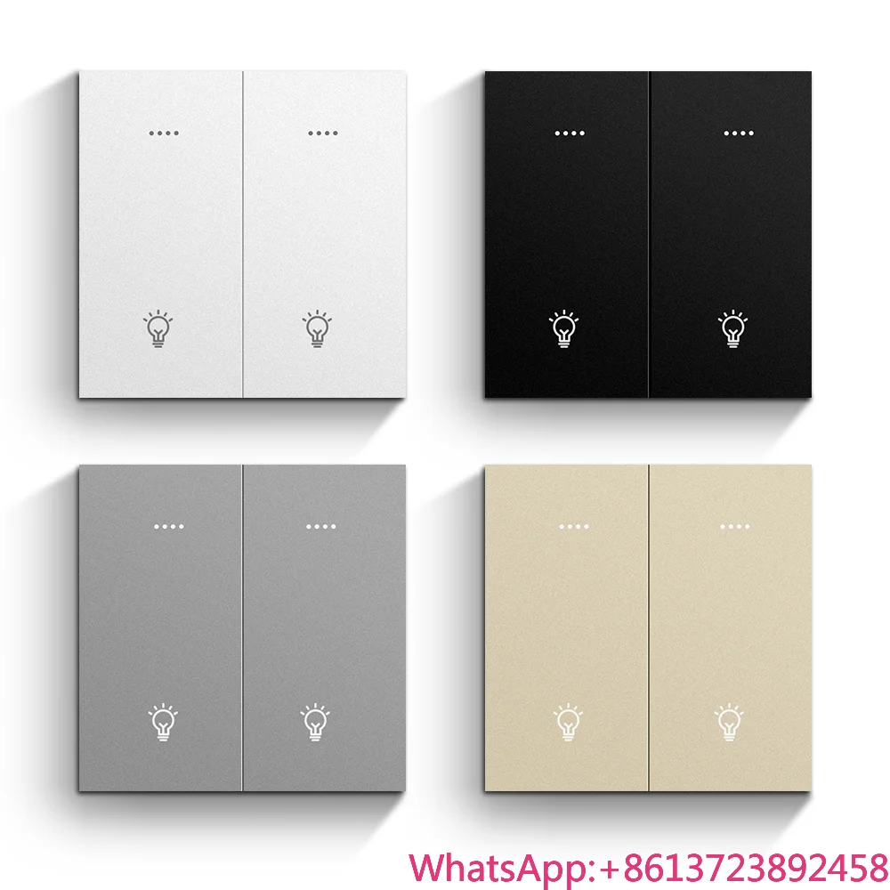 

22025 Cheap Wireless Smart 1/2/3/4/6 Wireless Zigbee Wall Switch for Smart Hotel Apartment House Work with Alexa Voice Control