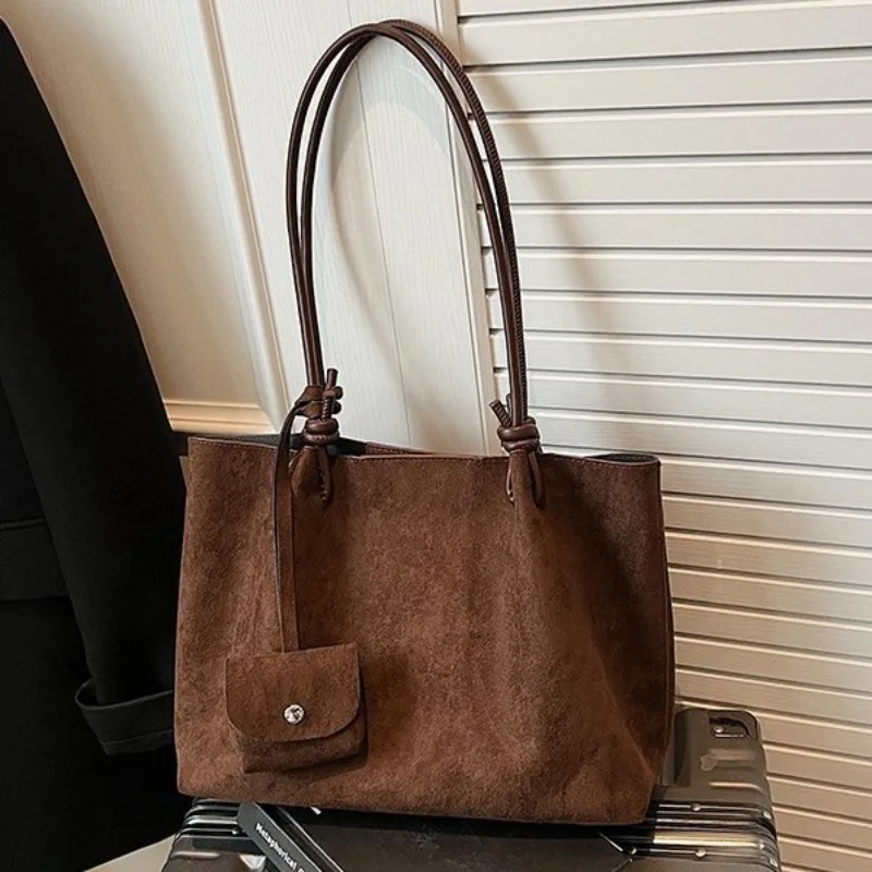 

Женская сумка-тоут большой вместимости, новинка 2025, универсальная повседневная сумка через плечо, высококачественная пригородная сумка