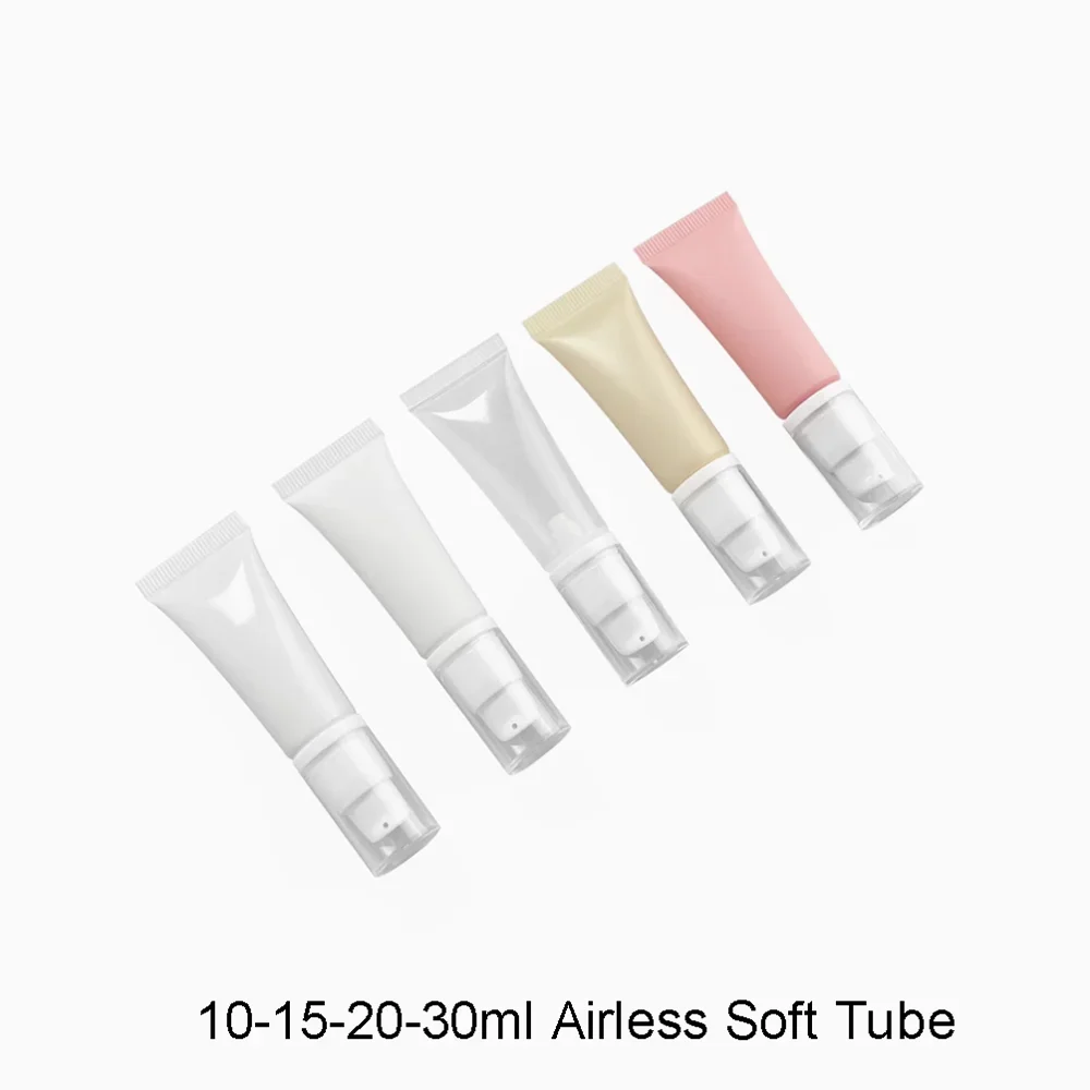 

10 мл, 15 г, 20 г, 30 мл, косметический безвоздушный тюбик, пустой вакуумный насос, мягкая бутылка, солнцезащитный крем, сыворотка, лосьон, многоразовый контейнер