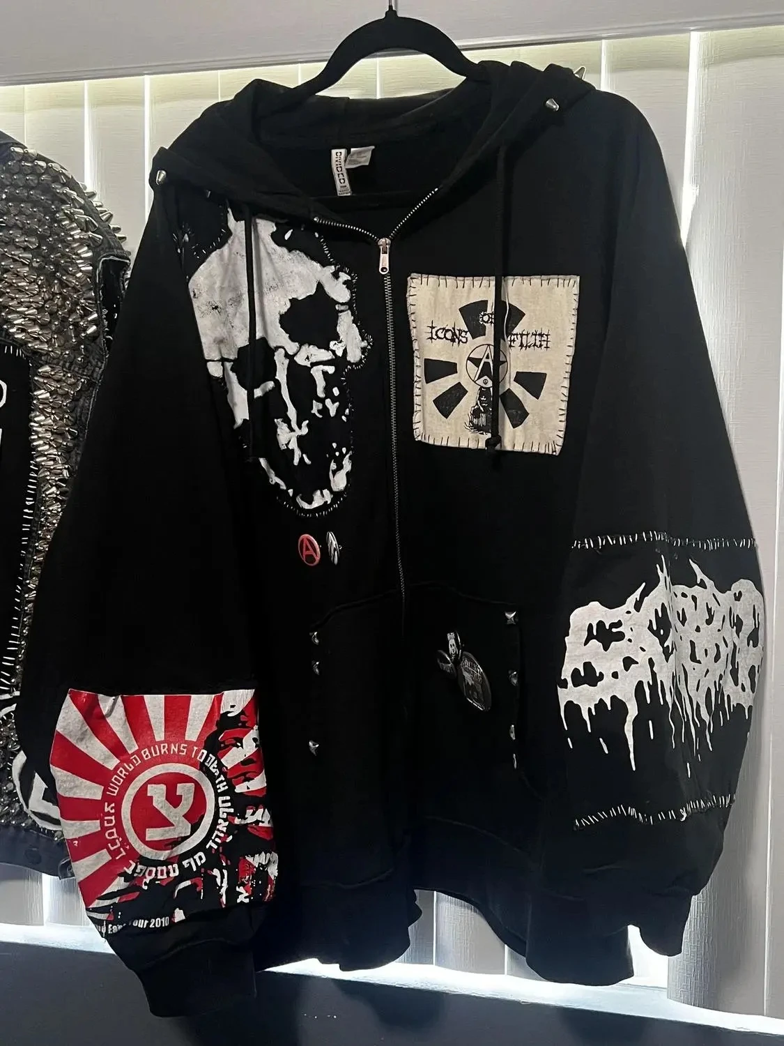 

Готический Панк Хэллоуин Свободный Скелет Горячая Девушка Открытый Кардиган С Капюшоном Толстовка Джанет Весна Осень Millennial Ретро Sle Wom...