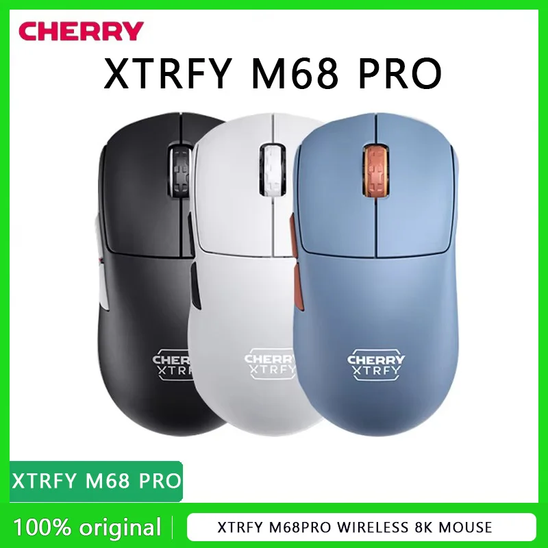 

XTRFY m68 pro wireless 8k mouse Lightweight Cherry Gaming Office PAW3395 M68W 2.4G computer peripherals laptop Gift 8K receiver