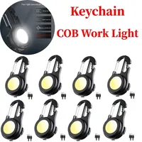 XIWANGFIRE BL-W861 COB LED Flashlight Keychain USB Rechargeable Portable Work Light Outdoor Camping Torch with Strong Magnet