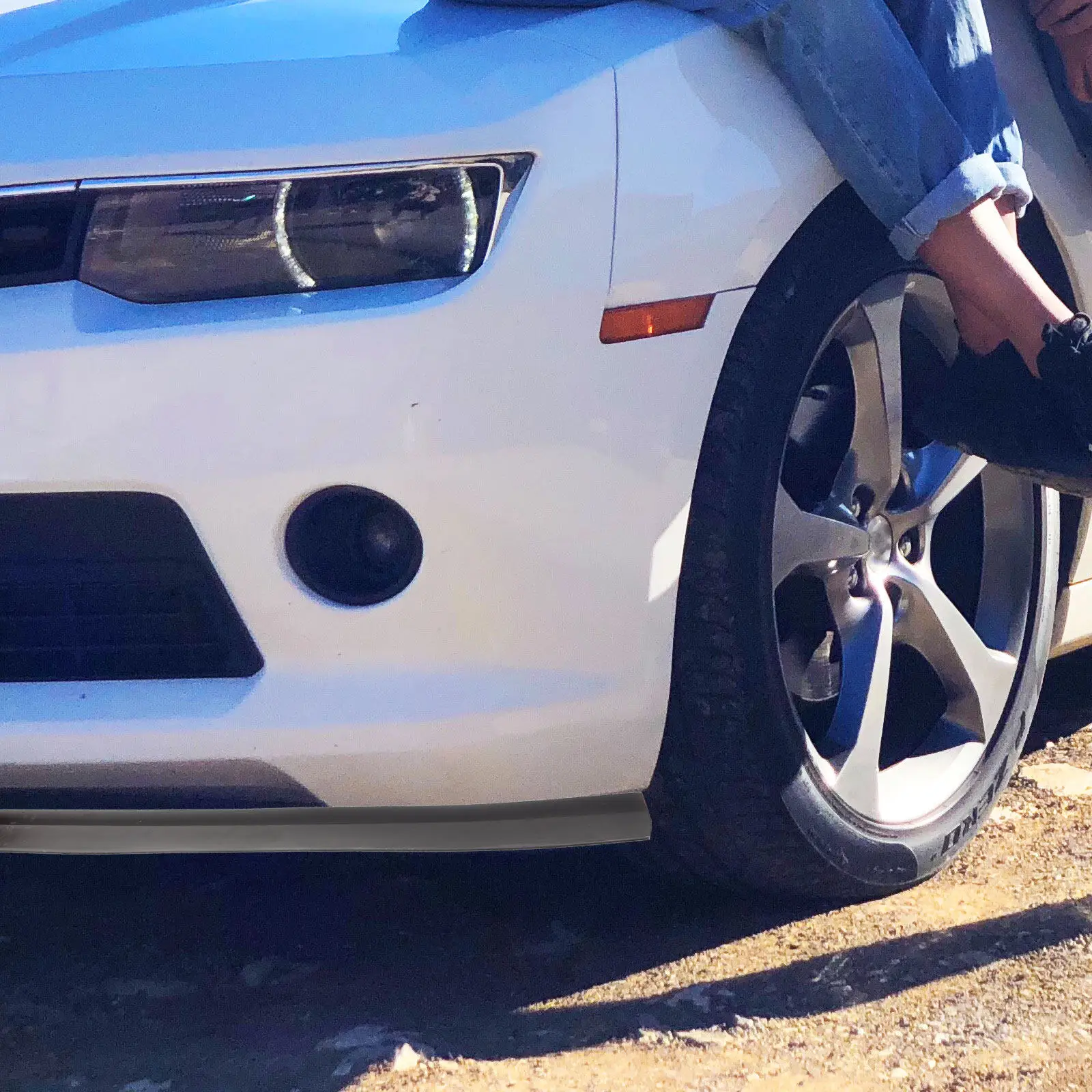 

Front Bumper Lip Splitter Universal Front Bumper Guard Strip Protective Car Spoiler Accessories Stylish Collision Prevention