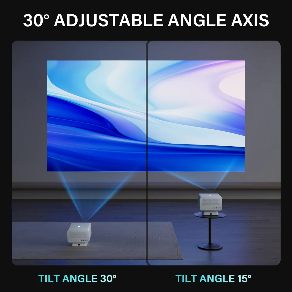 Proiettore intelligente P50 2 GB 16 GB Allwinner H713 WiFi dual-band BT5.0 Aggiornamento proiettore portatile 4K per esterni domestici