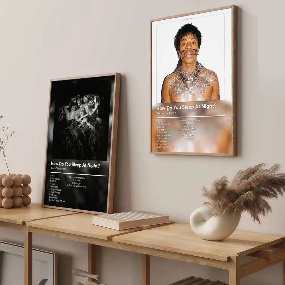Hip Hop T-Teezo Touchdown Poster Modern Aesthetic Wall Art Print Trendy Bedroom Home Decor Gift