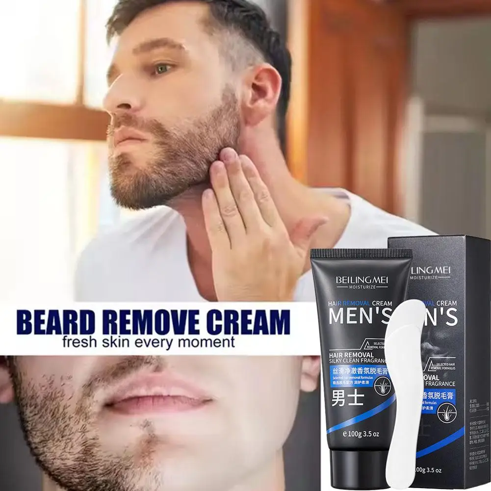 Crema depilatoria indolora para Barba, axila, privada, suave, hidratante, piernas, hombres, inhibidor de piel, cuerpo, elimina el cabello Gro K1p9