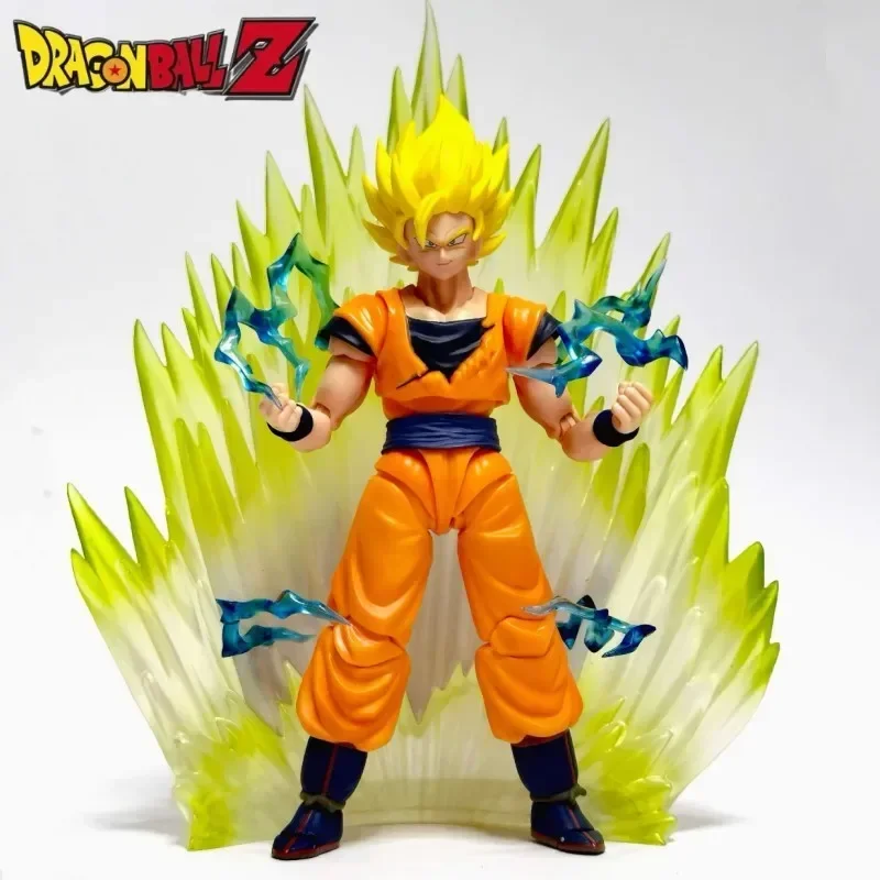 In Stock Demoniacal Fit Dragon Ball Super Saiyan Ssj2 Goku Vegetto Mightiest Radiance Anime Action Figure Model Toys Cool Gifts