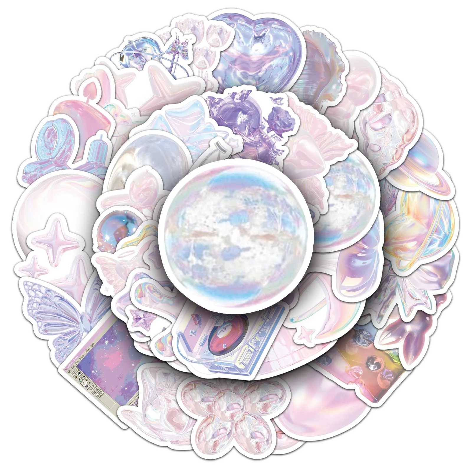 

10/50PCS Colorful Dream Girl Stickers Sweet INS Style Graffiti Decoration Guitar Pencil Box Refrigerator Waterproof Stickers