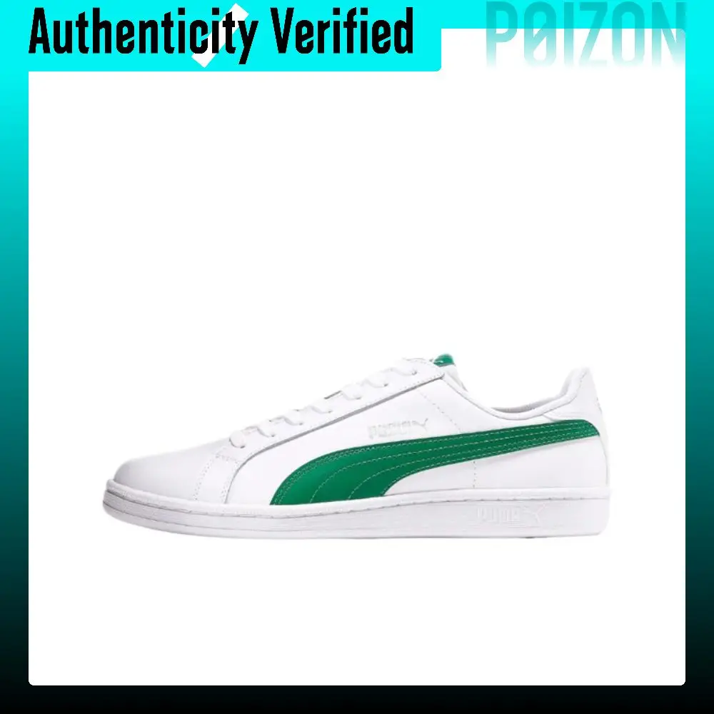 PUMA Smash Skateboard Shoes Unisex Low Top White/Green 356722-25