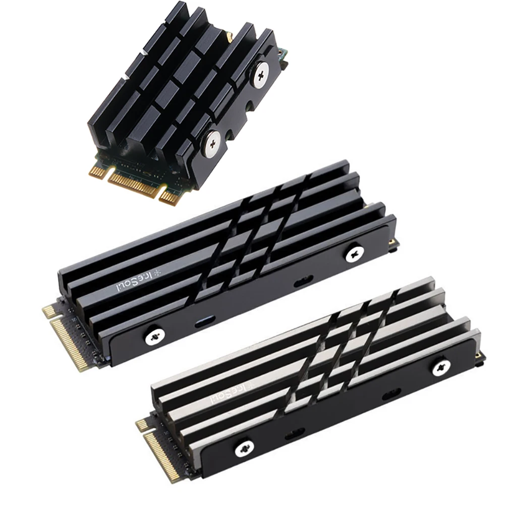 Aluminum Alloy Solid State Hard Disk Radiator PC Accessories CNC Cooler Radiator Double-sided Thermal Pad Replacement for PS5