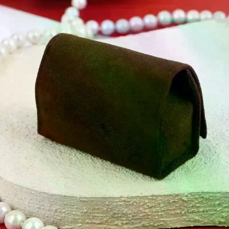 

Мягкий бархатный мешочек для украшений, миниатюрная портативная сумочка для колец, футляр для ювелирных изделий с кнопкой-защелкой для сережек, подарочная упаковка для свадьбы, вечеринки, путешествий
