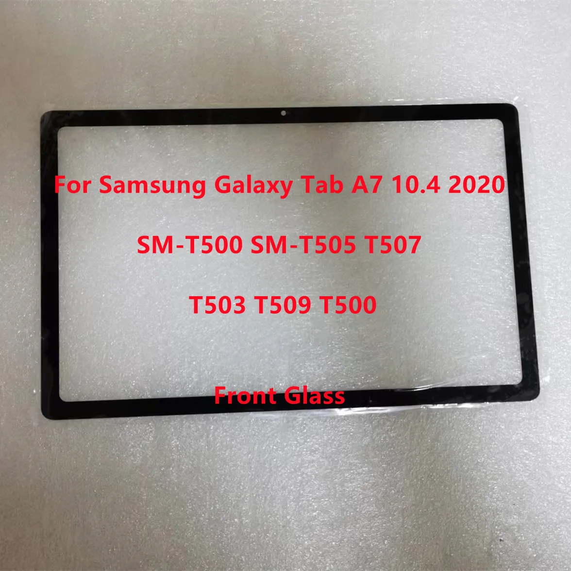 Novo para samsung galaxy tab a7 10.4 2020 SM-T500 SM-T505 t507 t503 t509 t500 tela de toque vidro frontal com cola oca 100% testado