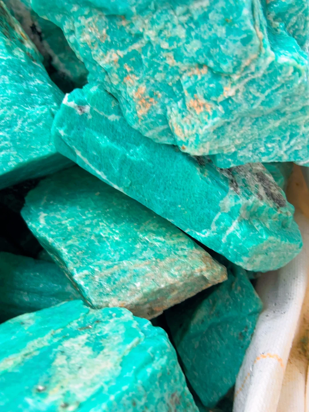 

Natural Tianhe Stone Rough Amazonite Stone Material Crystal For Making Bracelet Pendant Room Home Decoration Stone Crystal