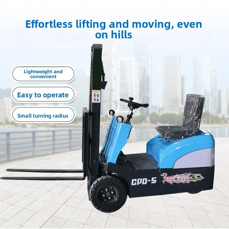 Three-fulcrum lithium battery hydraulic truck Fully automatic small lifting stacker