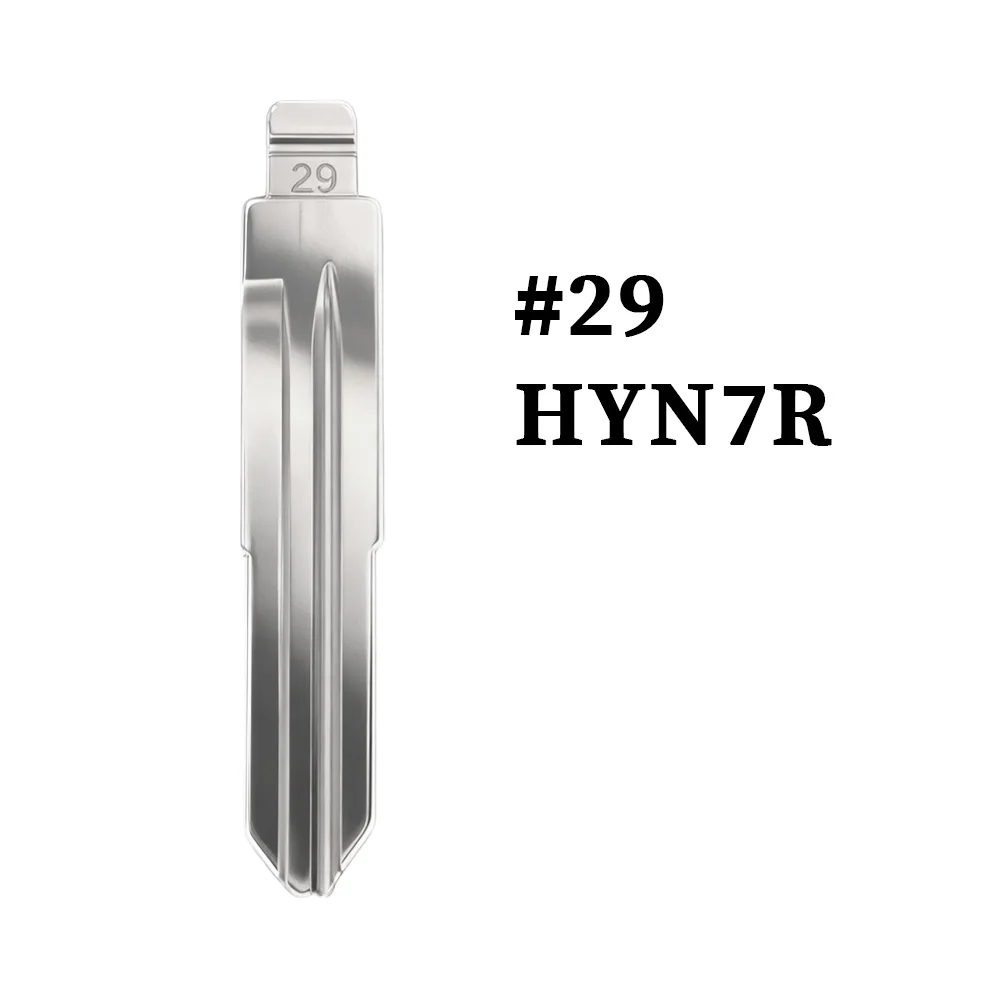 Universal Uncut Blank Flip Key Blade Replacement #29 HYN7R For KeyDiy VVDI JMD Car Remote Key Head For JAC Hyundai Sonata Kia