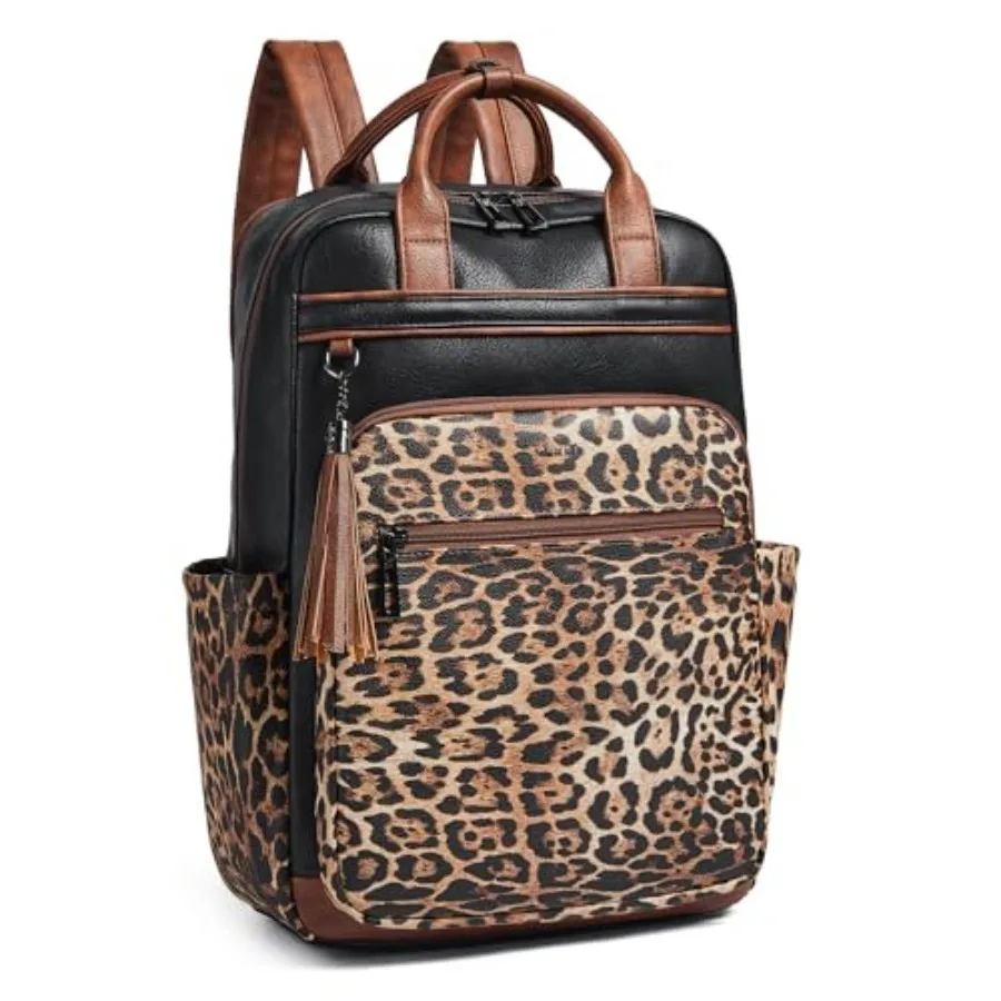 

Laptop Backpack for Women 15.6 inch Travel Leather Backpack Purse Work Computer Backpacks for Business College