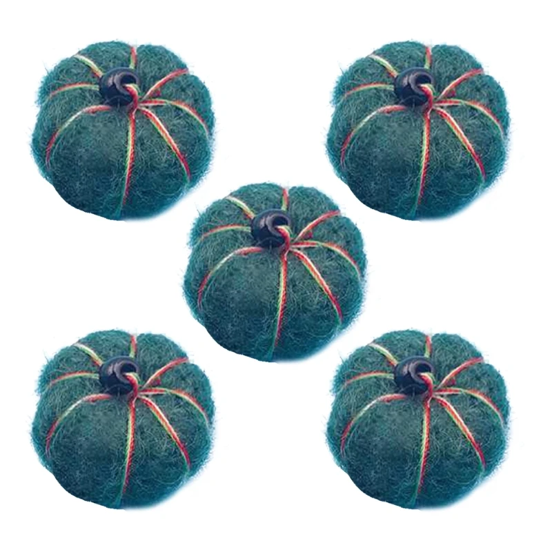 

5Pcs Felt Pumpkin Ornaments Wool Felt DIY Craft Project Farmhouse Party Supplies