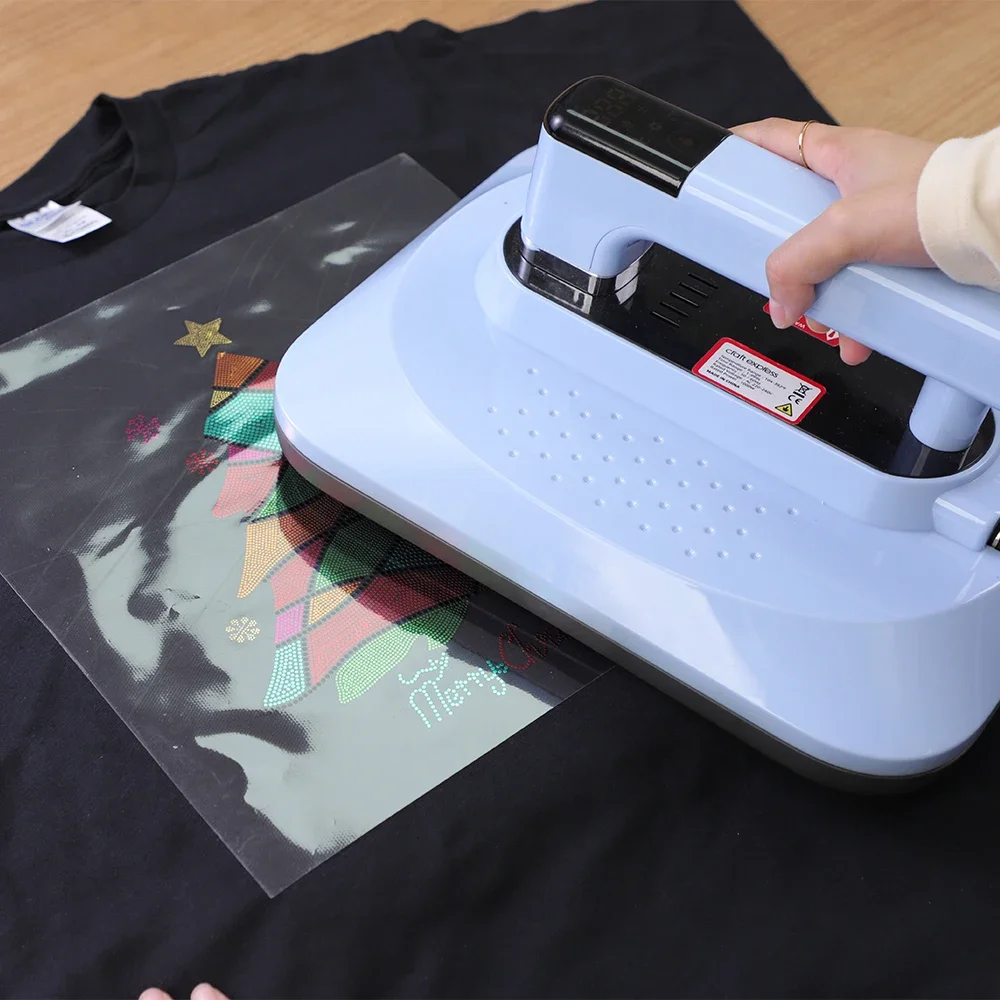 

BestSub Craft Heat Press Sublimation Machine Heat Press Machine for Tshirt Mini Manual Heat Press Hand Held