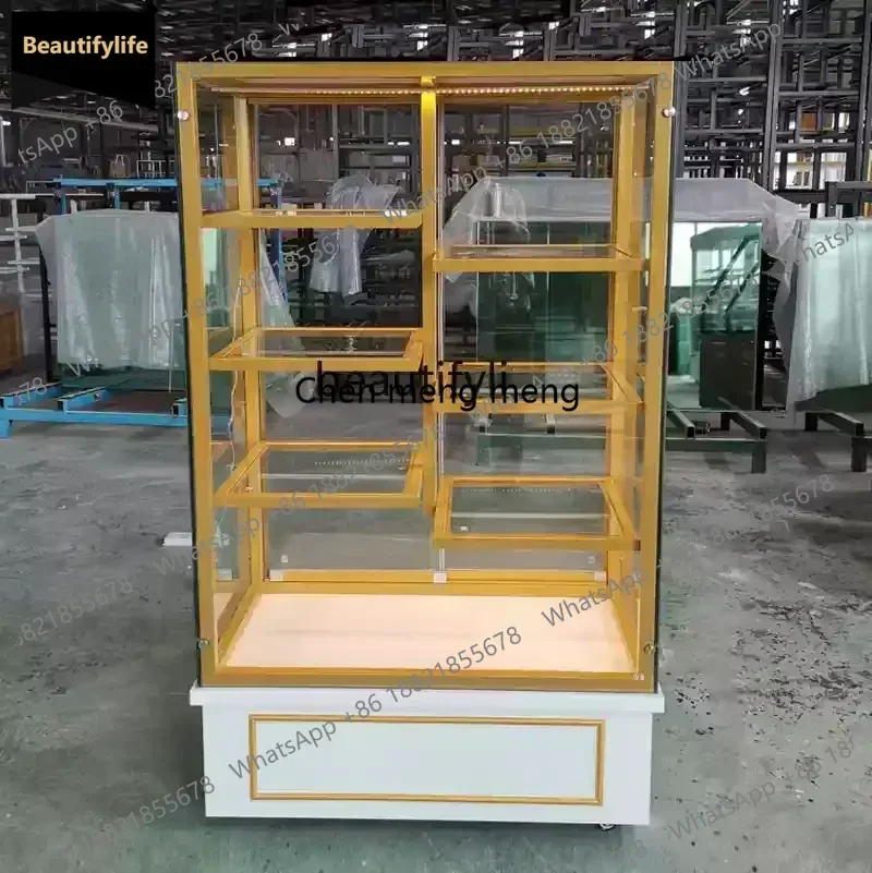 

Витрина для тортов A601, коммерческая стеклянная островная витрина для кондитерской, стеллаж для демонстрации выпечки