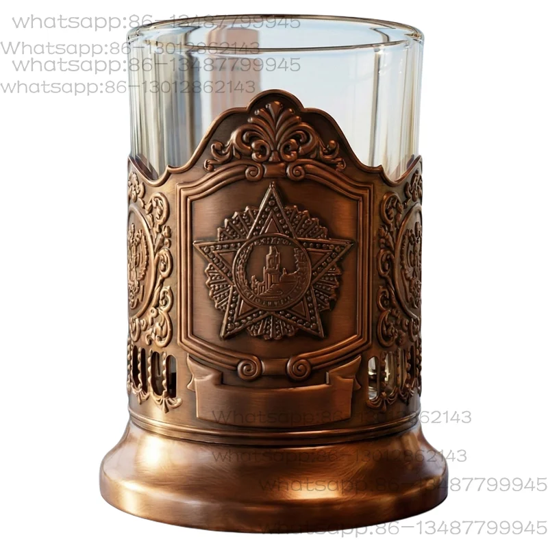 Palace Cup Russische traditionele theekop Zwarte theeglascollectie Nostalgie