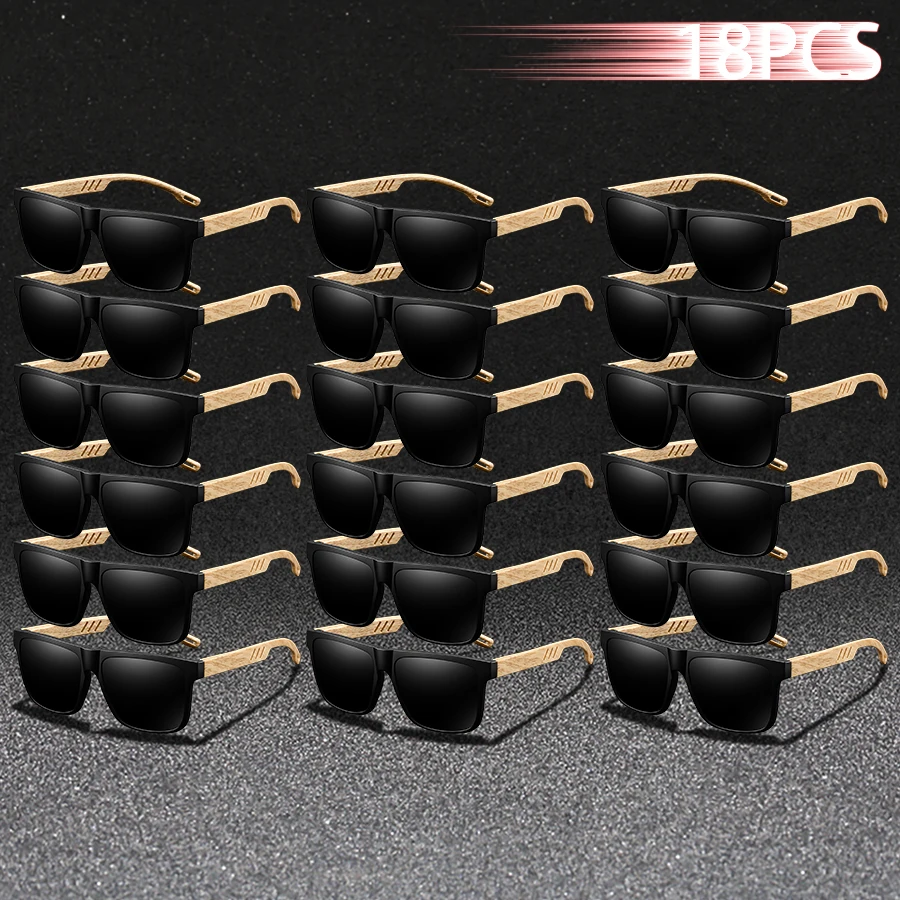 

18 шт. классические модные винтажные очки квадратные солнцезащитные очки для мужчин и женщин для рыбалки и вождения мужские роскошные ﻿ Брендовые дизайнерские солнцезащитные очки