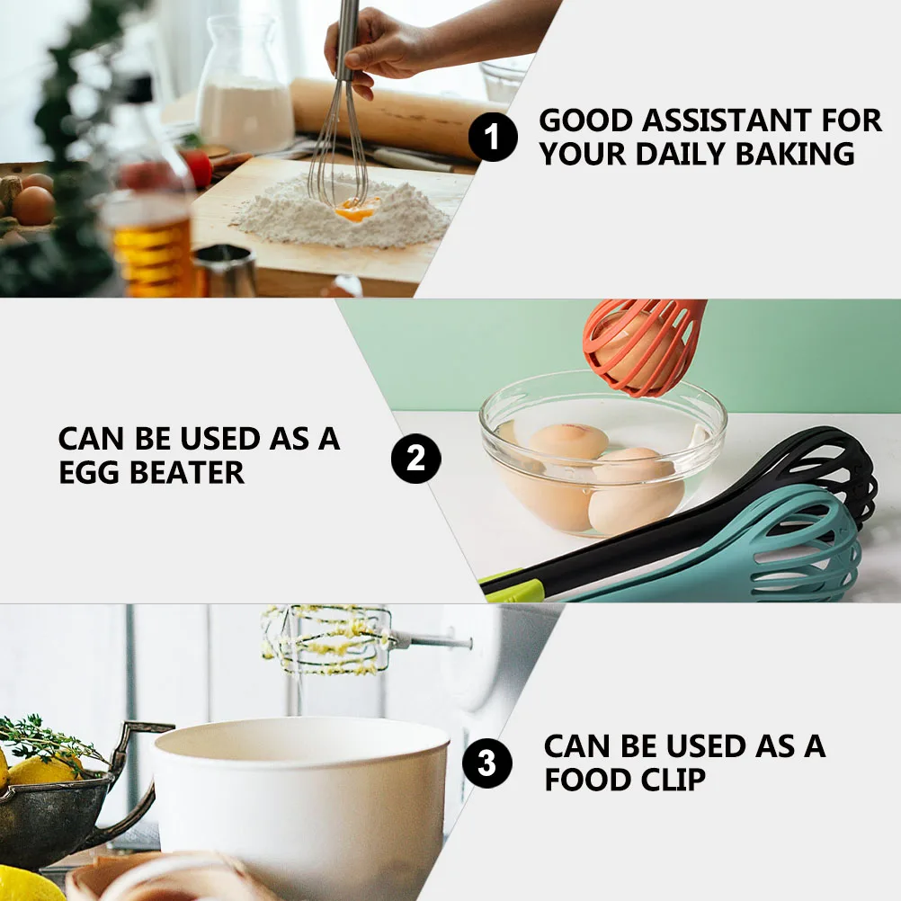 

Egg Whisk Food Clip for Blending Beating Pastry Dough Multifunctional Beaters Fruit Household Mixers Premium Nylon Long