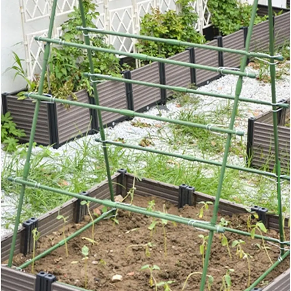 

Набор из 50 металлических садовых кольев для вьющихся растений, высота 150 см, подходит для лоз и цветов.