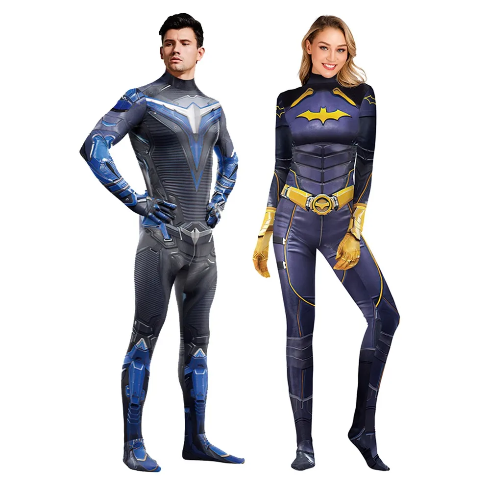 

Cosplay Costume Halloween Carnival Superhero 3D Print Men And Women Jumpsuit Spandex Zentai Bodysuit Holiday Party Wear