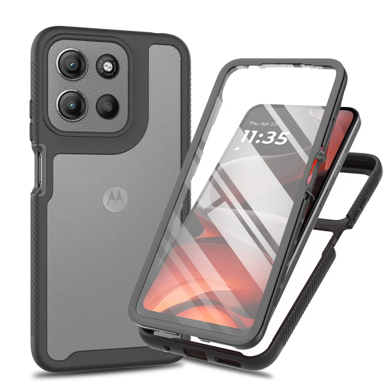 360 Full Body Case For Motorola Moto G17 G15 Built-In Screen