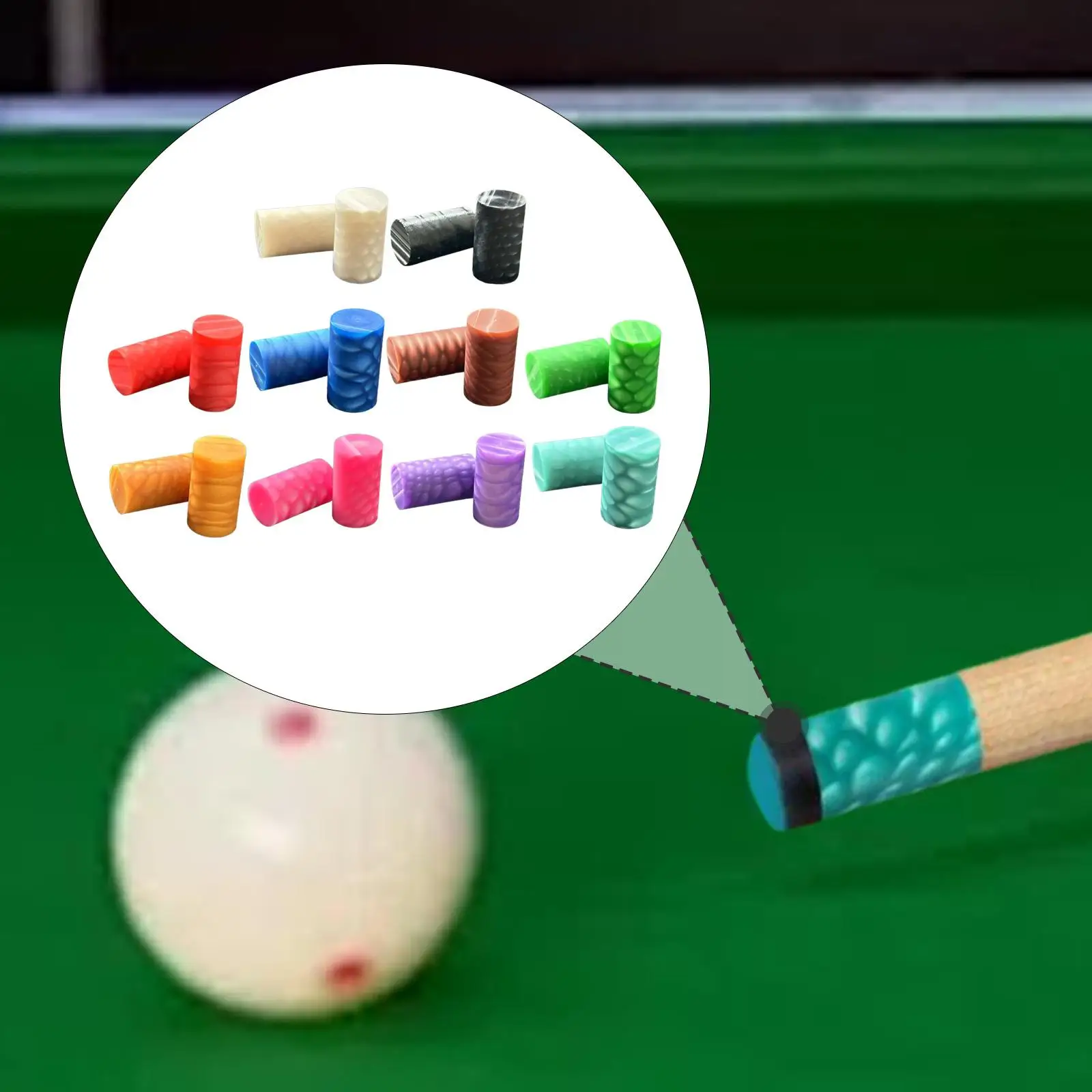 

2 шт., наконечник для бильярдного кия, аксессуары для бильярда, аксессуары для ремонта, профессиональная легкая запасная часть, наконечник для бильярда